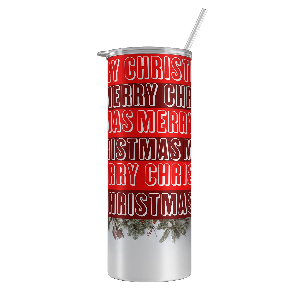 Red Merry Christmas Tumbler